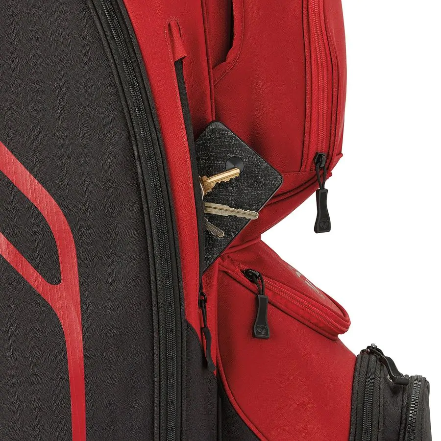 TaylorMade Golf Taylormade Cart Lite Golf Bag - Red/Black - Image 3