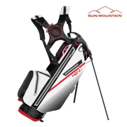 Sun Mountain Golf Sun Mountain 2023 H2NO 14 Way Stand Bag - Black/White/Red