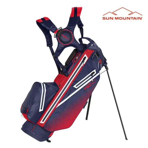 Sun Mountain Golf Sun Mountain 2023 H2NO 14 Way Stand Bag - Navy/Red/White