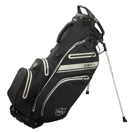 Wilson Golf Wilson Staff Exo Dry Carry Bag - Black/Charcoal/Silver